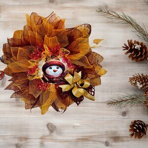 Snowman Wreath